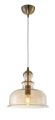 Lampa wisząca TONE P001PL-01BZ brązowy wenge 1xE27 wys.29.9cm