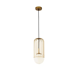 Lampa wisząca Maytoni TELFORD P362PL-01G złota 1xE27 37.5cm