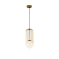 Lampa wisząca TELFORD P362PL-01G złota 1xE27 wys.37.5cm