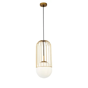 Lampa wisząca Maytoni TELFORD P363PL-01G złota 1xE27 48cm