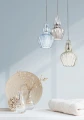 Lampa wisząca EUSTOMA MOD238-PL-01-BL szara 1xE14 wys.23cm