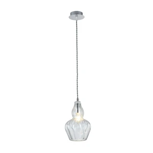 Lampa wisząca Maytoni EUSTOMA MOD238-PL-01-TR szara 1xE14 23cm