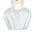 Lampa wisząca EUSTOMA MOD238-PL-01-TR szara 1xE14 wys.23cm