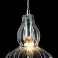 Lampa wisząca EUSTOMA MOD238-PL-01-TR szara 1xE14 wys.23cm