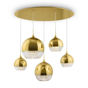Lampa wisząca Maytoni FERMI P140-PL-170-5-G złota 5xE27 33cm
