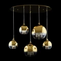 Lampa wisząca FERMI P140-PL-170-5-G złota 5xE27 wys.33cm