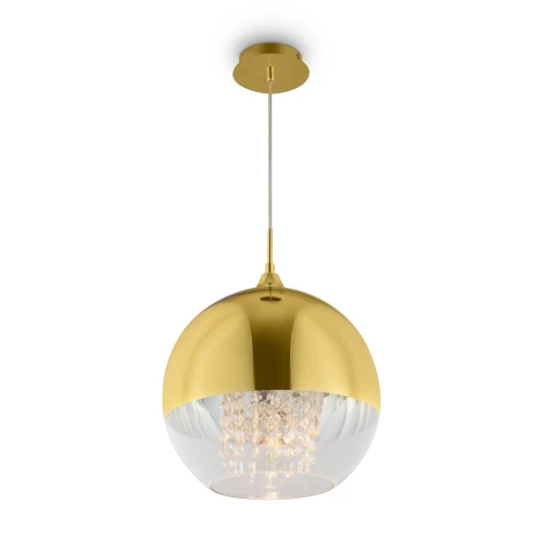 Lampa wisząca FERMI P140-PL-170-1-G złota 1xE27 wys.30cm