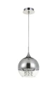 Lampa wisząca FERMI P140-PL-110-1-N szara 1xE27 wys.17.5cm