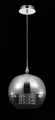 Lampa wisząca FERMI P140-PL-170-1-N szara 1xE27 wys.28cm