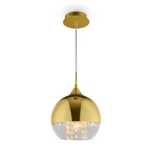 Lampa wisząca Maytoni FERMI P140-PL-110-1-G złota 1xE27 17.5cm