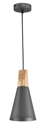 Lampa wisząca BICONES P359-PL-140-C szara 1xE27 wys.16.5