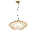 Lampa wisząca PLEC P364PL-01G złota 1xE27 wys.24cm