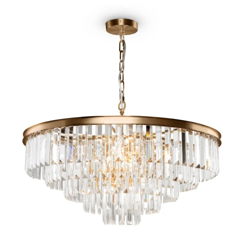Lampa wisząca REVERO MOD085PL-12BS mosiądz 12xE14 wys.45cm