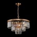 Lampa wisząca REVERO MOD085PL-07BS mosiądz 7xE14 wys.40cm