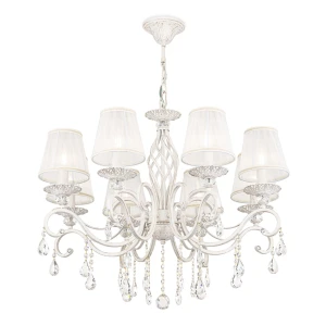 Lampa wisząca Maytoni GRACE ARM247-08-G biała 8xE14 59cm