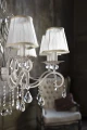 Lampa wisząca GRACE ARM247-08-G biała 8xE14 wys.59cm