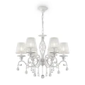 Lampa wisząca GRACE ARM247-06-G biała 6xE14 wys.56cm
