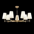 Lampa wisząca ZARAGOZA H001CL-07BS mosiądz 7xE14 wys.49cm