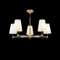Lampa wisząca ZARAGOZA H001CL-05BS mosiądz 5xE14 wys.49cm
