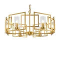 Lampa wisząca BOWI H009PL-06G złota 6xE14 wys.35.5cm