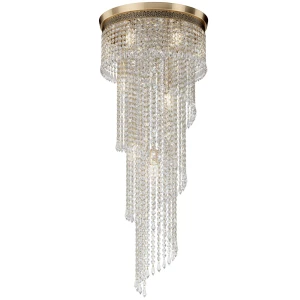 Lampa wisząca Maytoni CASCADE DIA522-CL-12-G złota 12xE14 97.5cm