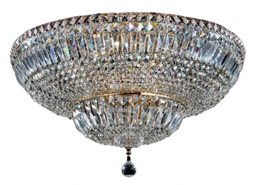 Lampa wisząca BASFOR DIA100-CL-16-G złota 16xE14 wys.32.5cm