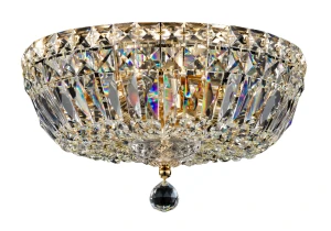 Lampa wisząca Maytoni BASFOR DIA100-CL-03-G złota 3xE14 18cm