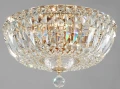 Lampa wisząca BASFOR DIA100-CL-03-G złota 3xE14 wys.18cm