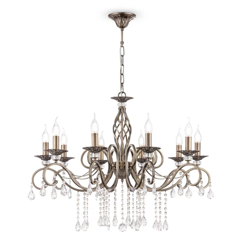 Lampa wisząca GRACE RC247-PL-10-R mosiądz 10xE14 wys.64cm