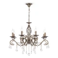Lampa wisząca GRACE RC247-PL-08-R mosiądz 8xE14 wys.59cm