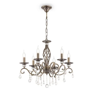 Lampa wisząca Maytoni GRACE RC247-PL-06-R mosiądz 6xE14 56cm