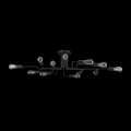 Plafon GILBERT T532CL-12B czarny 12xE27 szer.123cm