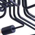 Plafon GILBERT T532CL-12B czarny 12xE27 szer.123cm