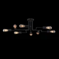Plafon GILBERT T532CL-08B czarny 8xE27 szer.87cm