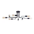Plafon GILBERT T532CL-08B czarny 8xE27 szer.87cm
