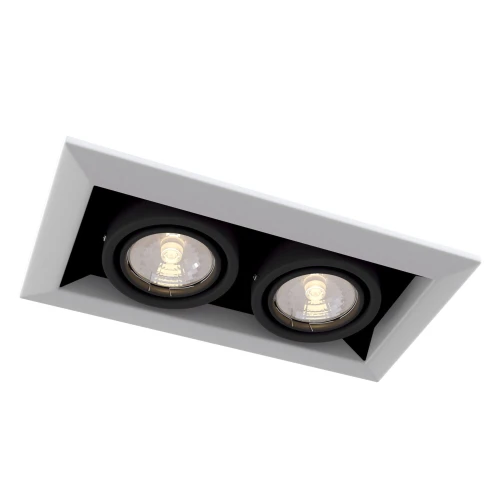Oprawa podtynkowa METAL MODERN czarno-biała GU10