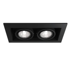 Oprawa podtynkowa Maytoni METAL MODERN czarna GU10