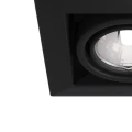 Oprawa podtynkowa METAL MODERN czarna GU10