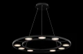 Lampa wisząca FAD MOD070PL-L63B3K czarna wys.80cm