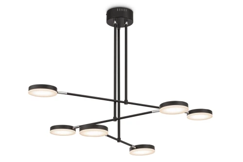 Lampa wisząca FAD MOD070PL-L38B3K czarna wys.89cm