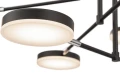 Lampa wisząca FAD MOD070PL-L38B3K czarna wys.89cm