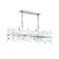 Lampa wisząca CEREZO MOD201PL-08N srebrna 8xE14 wys.34cm