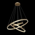Lampa wisząca RIM MOD058PL-L100BS4K mosiądz wys.80cm