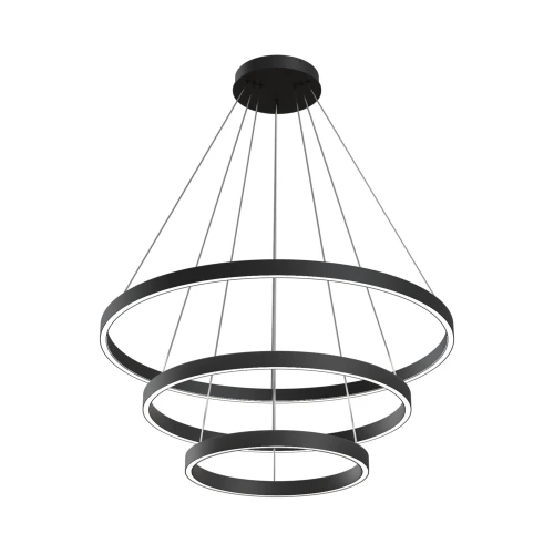 Lampa wisząca RIM MOD058PL-L100B4K czarna wys.80cm