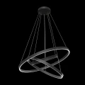 Lampa wisząca RIM MOD058PL-L100B4K czarna wys.80cm