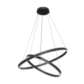 Lampa wisząca RIM MOD058PL-L74B4K czarna wys.80cm
