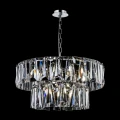 Lampa wisząca PUNTES MOD043PL-12CH srebrna 12xE14 wys.37cm
