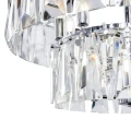 Lampa wisząca PUNTES MOD043PL-12CH srebrna 12xE14 wys.37cm