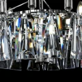 Lampa wisząca PUNTES MOD043PL-12CH srebrna 12xE14 wys.37cm