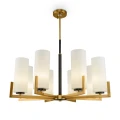Lampa wisząca FORTANO MOD089PL-08BS mosiądz 8xE27 wys.52.9cm
